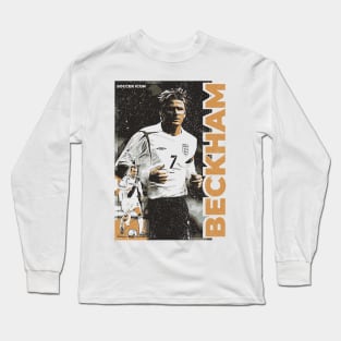 David Beckham - Street Art - Soccer Icons Long Sleeve T-Shirt